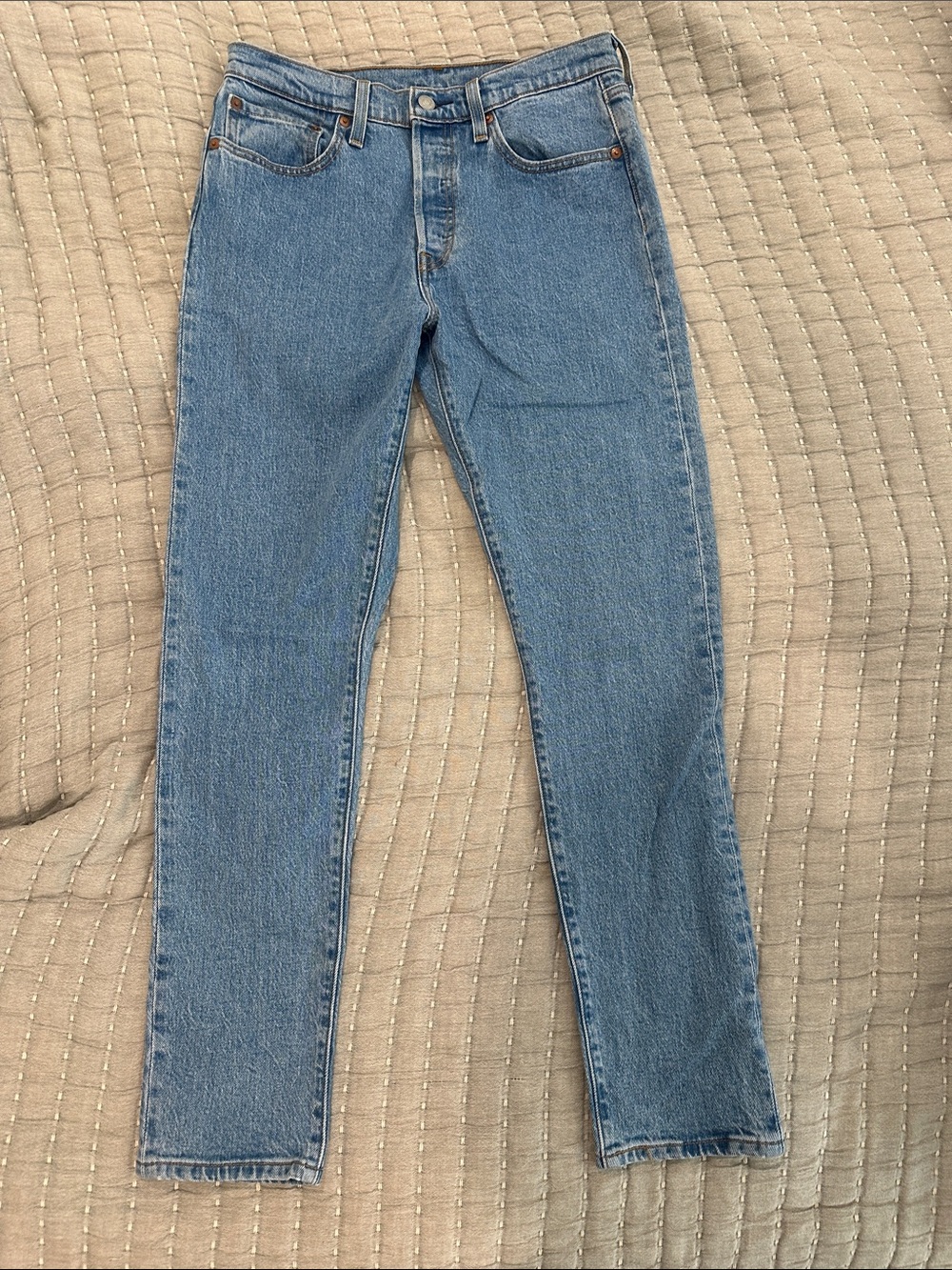 Classic Women's 501 Skinny Blue Denim Jeans
